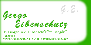 gergo eibenschutz business card